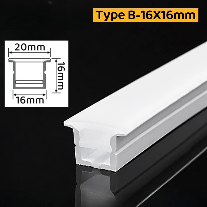 Embedded Flexible Neon Silicone Tube LED Rope Lamp Waterproof Diffuser Channel WS2811 WS2812B Outdoor Linear Ribbon Strip Lights