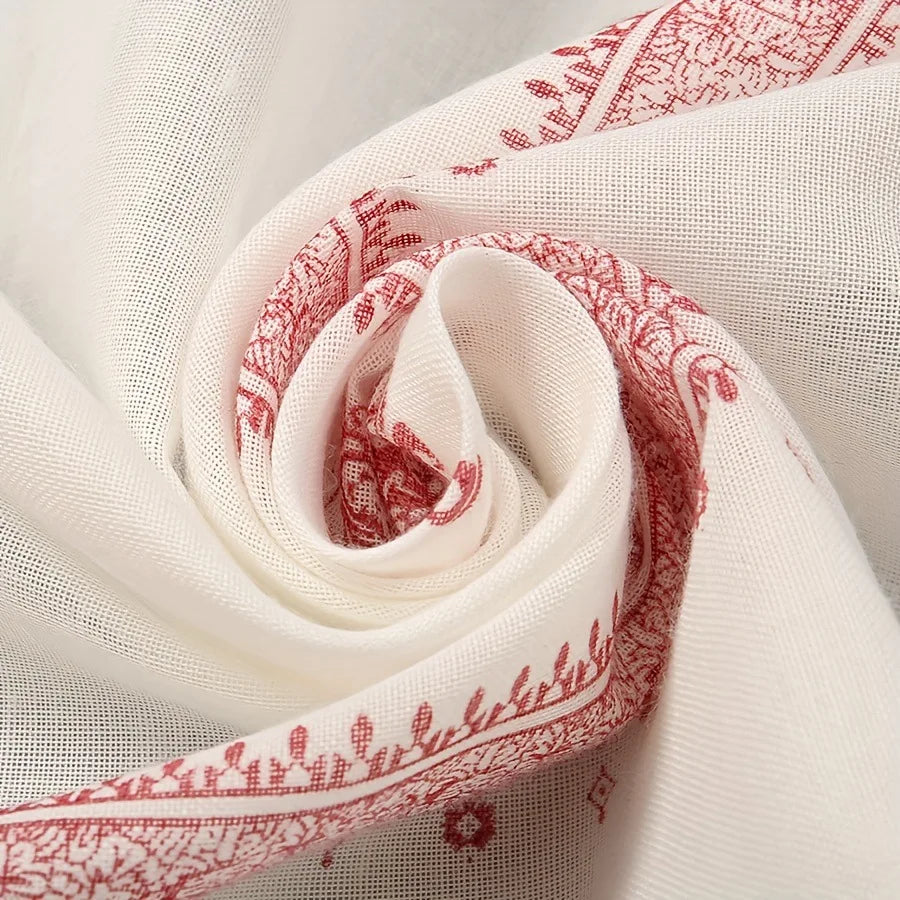 Arab Saudi Men's Shemagh Scarf Wrap, Cotton Keffiyeh Ghutra Headscarf for Middle East Style