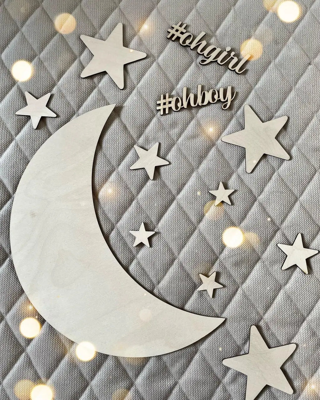 Nordic style children's room wall decoration moon stars wall hanging wall wall wall decoration scene decorate the bedroom room