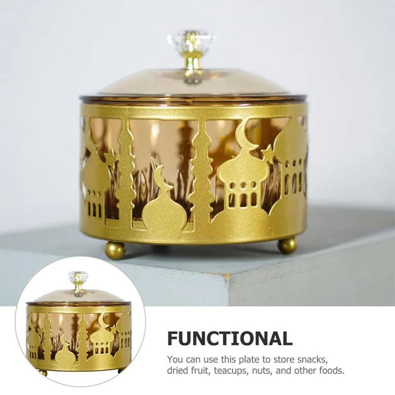 2026 Eid Mubarak Candy Holder Ramadan Candy Tray Holder Muslim Party Supplies Ramadan Eid Candy Box Islamic Decoration