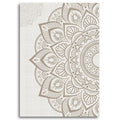 Abstract Mandala Flower Pattern Beige Bohemia Inhale Exhal Zen Art Posters Canvas Painting Wall Prints Pictures Room Home Decor