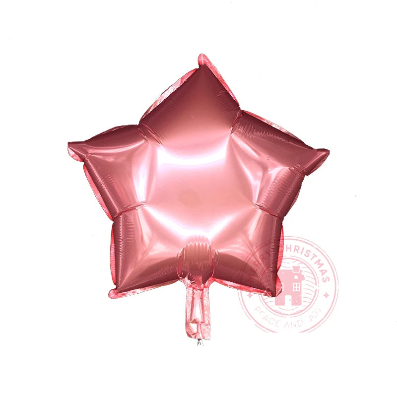 5/10/18 Inch Silver Pentagram Helium Foil Balloon Birthday Wedding Decoration Party Supplies Star-Shape Balloon Baby Shower Toys