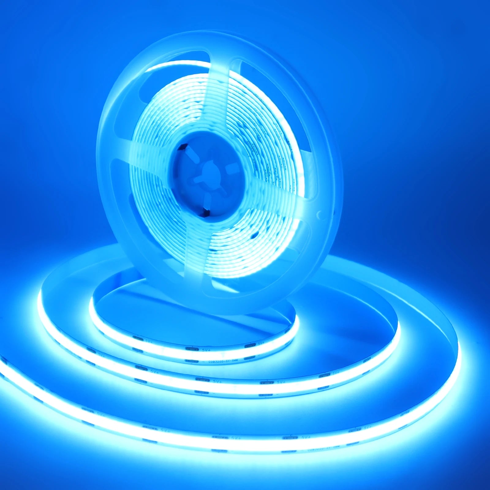 5V COB LED Light Strip With Touch Dimmer/ON OFF Switch/3Key Dimmer 320LEDs/M High Density LED Lamp Room Bar TV Backlight 9Colors