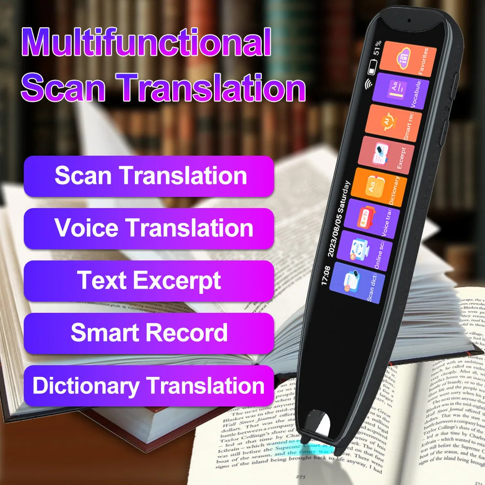 MD22 Voice Translator Pen Offline Scan Reading 134 Language Translation