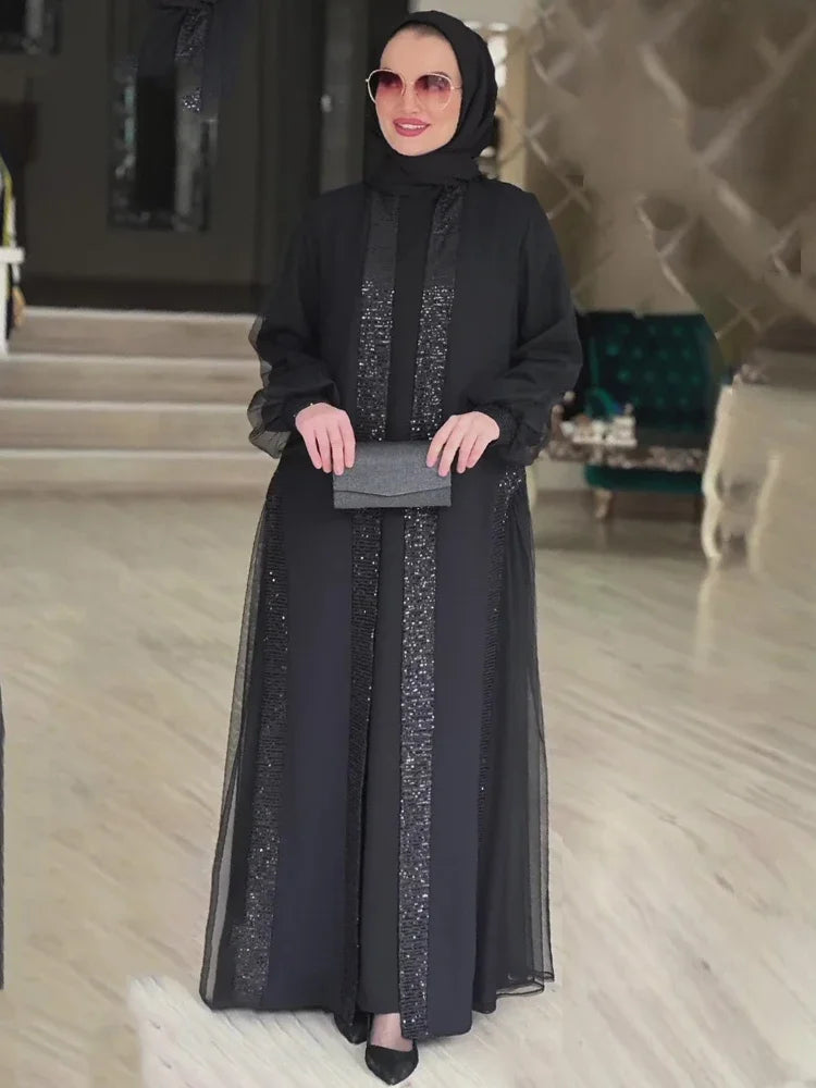 2024 Muslim Modest Women Dress – Eid & Ramadan Jalabiya Kaftan Robe