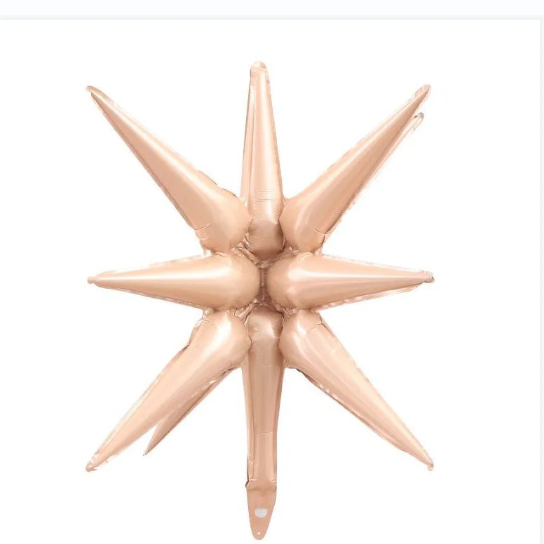 2/5pcs 22inch 4D Conjoined Explosive Star Balloon Birthday Party Wedding Supplies Aluminum Foil Water Droplet Ballon Decoration