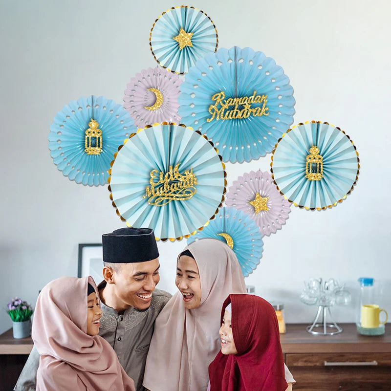 Ramadan Festival Calendar Eid Mubarak Party Wall Decorations Eid Al-Fitr Eid Al-Adha Window Stickers Islamic Festive Decor