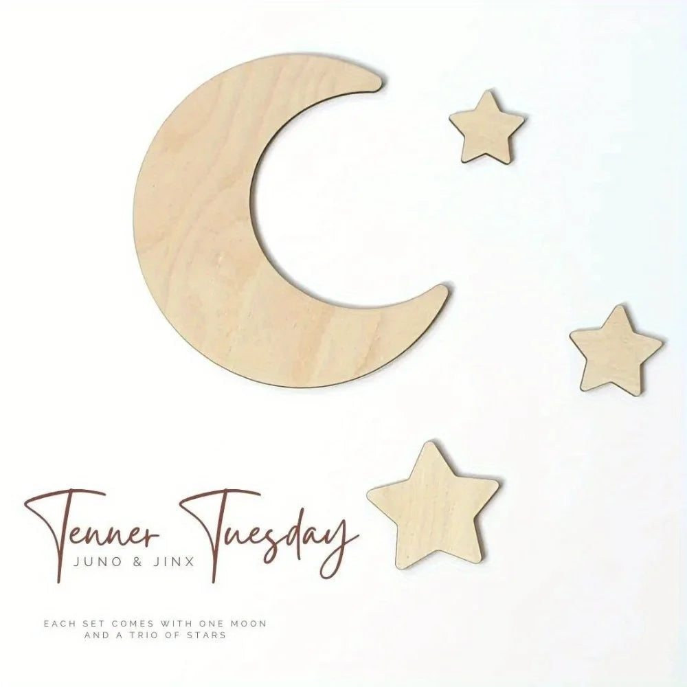 Nordic style children's room wall decoration moon stars wall hanging wall wall wall decoration scene decorate the bedroom room