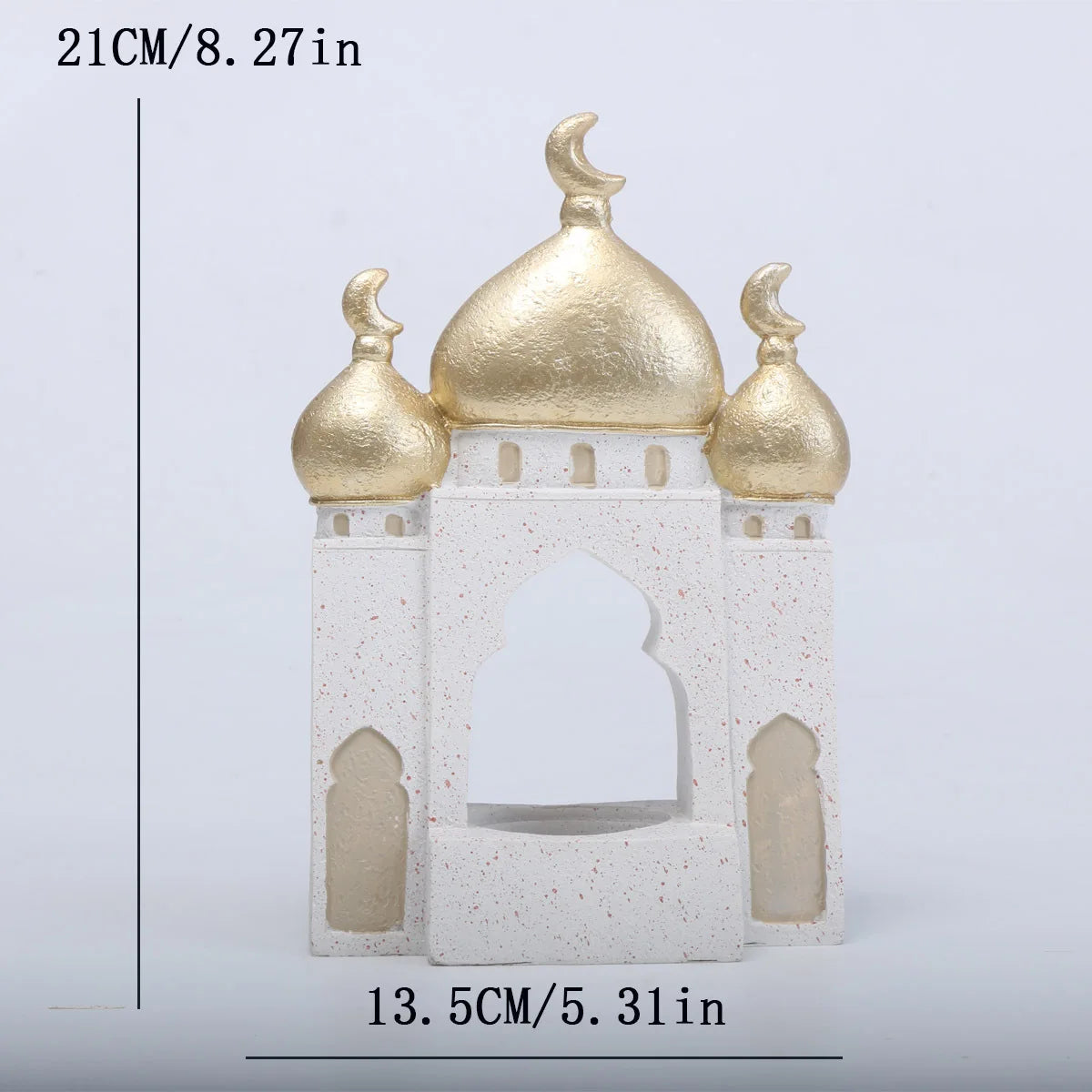 Ramadan Ornaments Resin Material Mosque Islamic Castle Statue Family Tabletop Atmosphere Decoration Architectural Style Gift