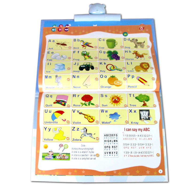 2-in-1 Arabic English Sound D Book Interactive Talking Toy for Muslim Kids