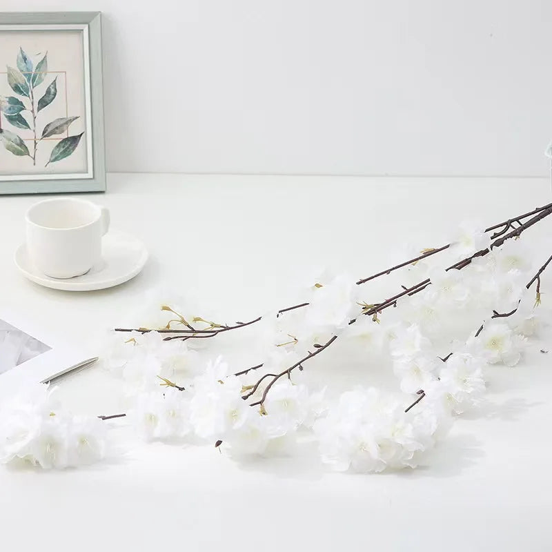 LED Tree Light Simulation Cherry Blossom Atmosphere Decoration Desk Lamp Bedroom Lighting Night Light Home Office Desktop