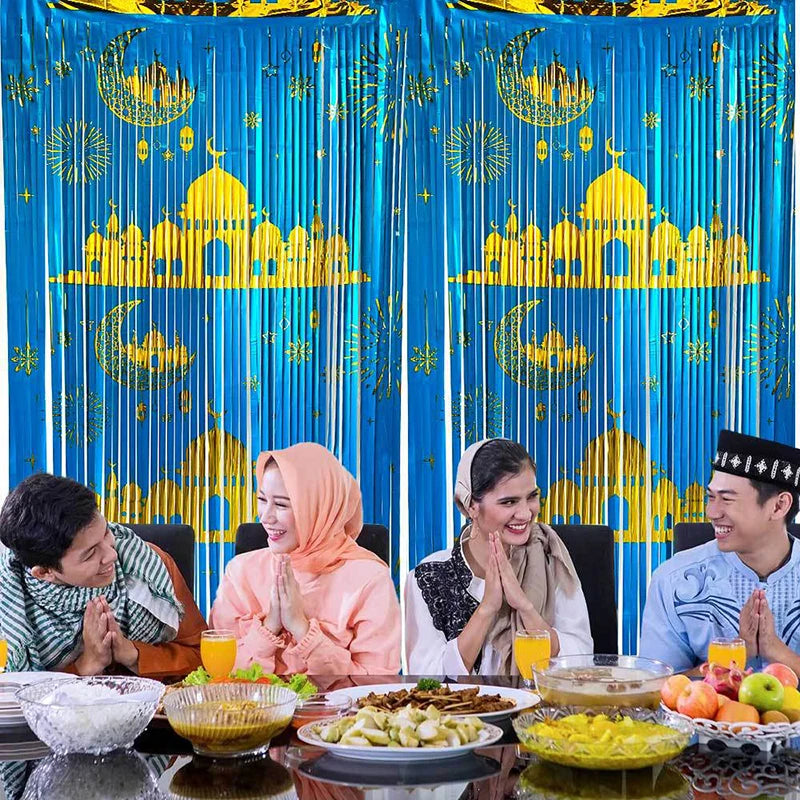 Ramadan Decoration 2026 Featival Backdrops Hanging Cloth Decorations Islam Muslim Accessories Eid Mubarak Tablecloth Decoration