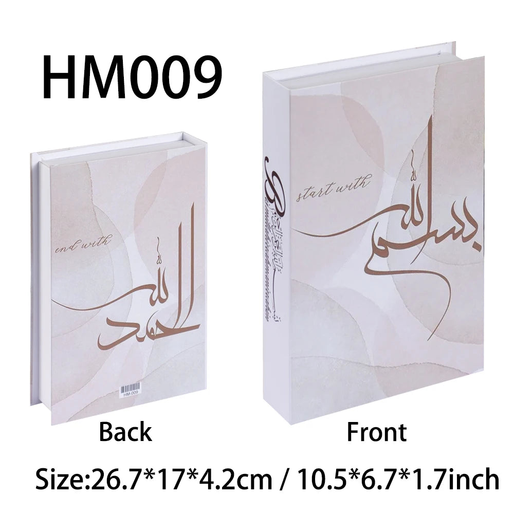 Islamic Luxury Fake Books Decorative Storage Box for Home