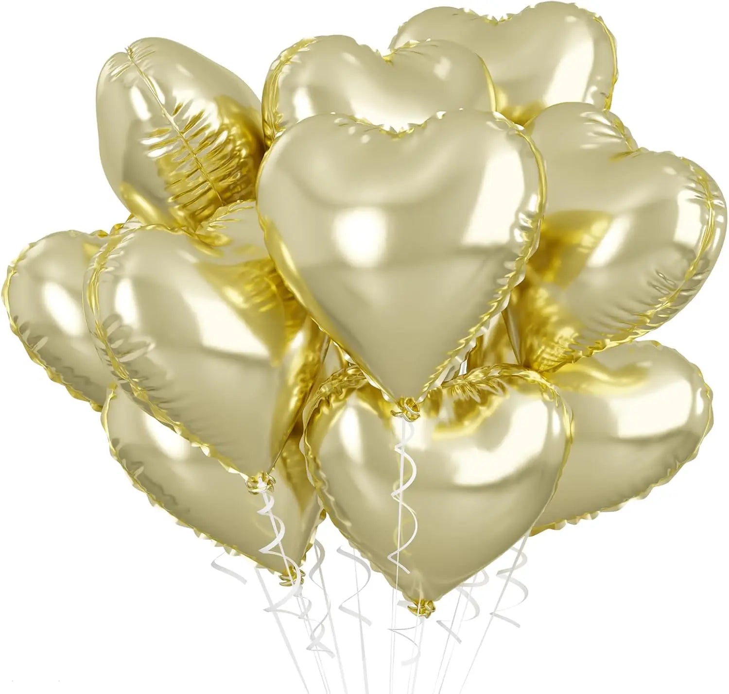 10pcs 18inch Heart Foil Balloons Pink Sage Green Heart Balloon for Birthday Party Valentines Day Wedding Anniversary Decorations