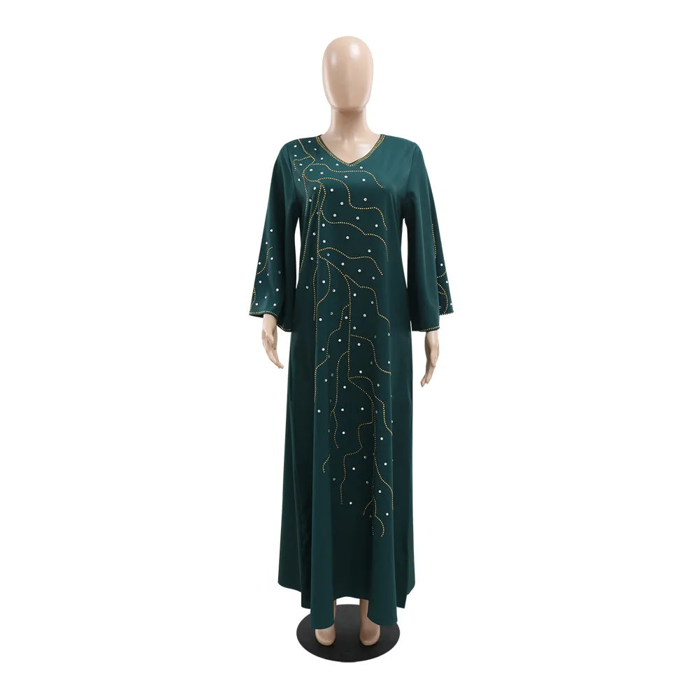 Caftan Eid Elegant Muslim Women Dress Ramadan Party Dubai Abaya Turkey Islam Long Evening Dresses Musulmane Elegant Vestidos