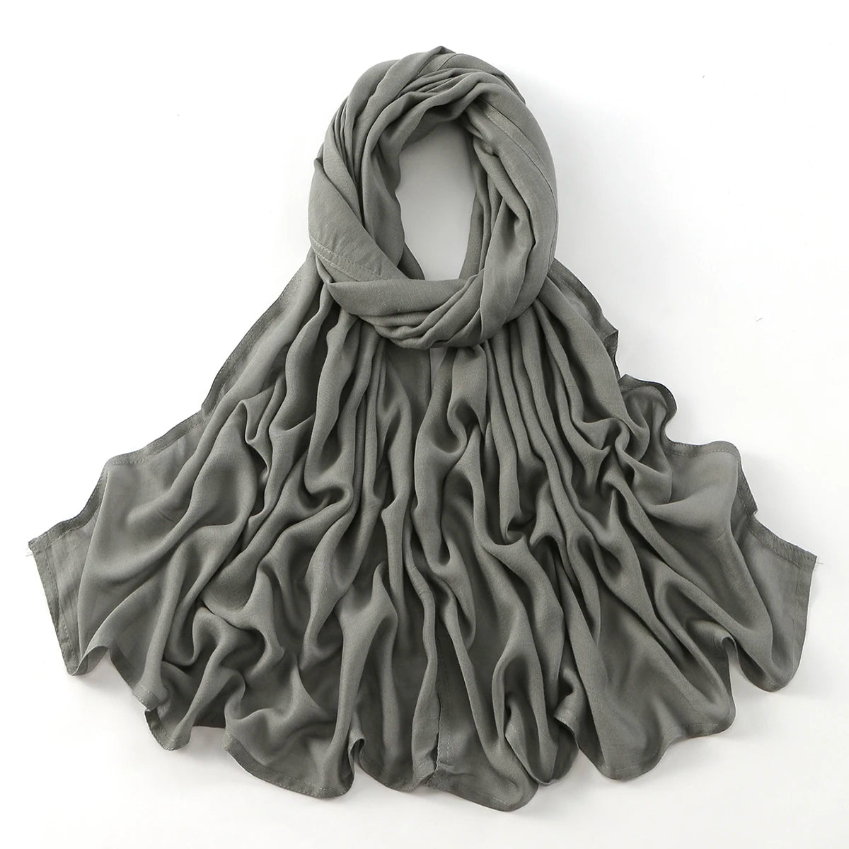 Cotton Rayon Modal Muslim Hijabs For Women Scarf Thin Plain Shawls Femme Musulman Soft Headscarf Islam Turban Headband 185*75CM