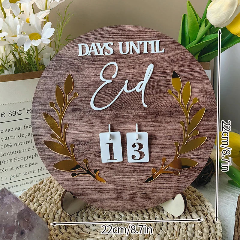 Countdown Ramadan Calendar Ramadan Decorations 2026 Advent Calendar Eid Festival Party Supplies Muslim Calendar Party Decoration