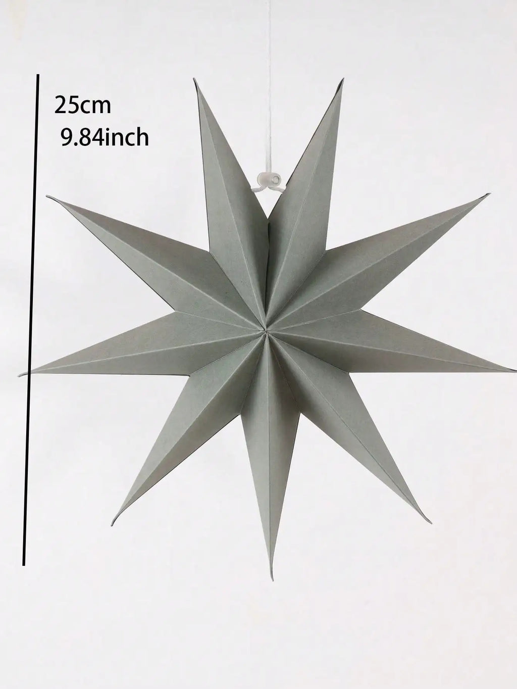 1Pc Black White Gray Paper Lanterns Hanging Star Lampshade Christmas Nine-Pointed Star Origami Lanterns Household Decorations