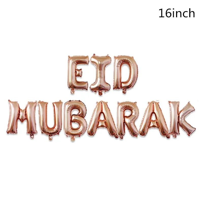10Pcs Eid Umrah Mubarak Latex Balloon Ramadan Kareem Festival Muslim Islamic Ramadan Party Eid Al-Firt Home Decoration Supplies