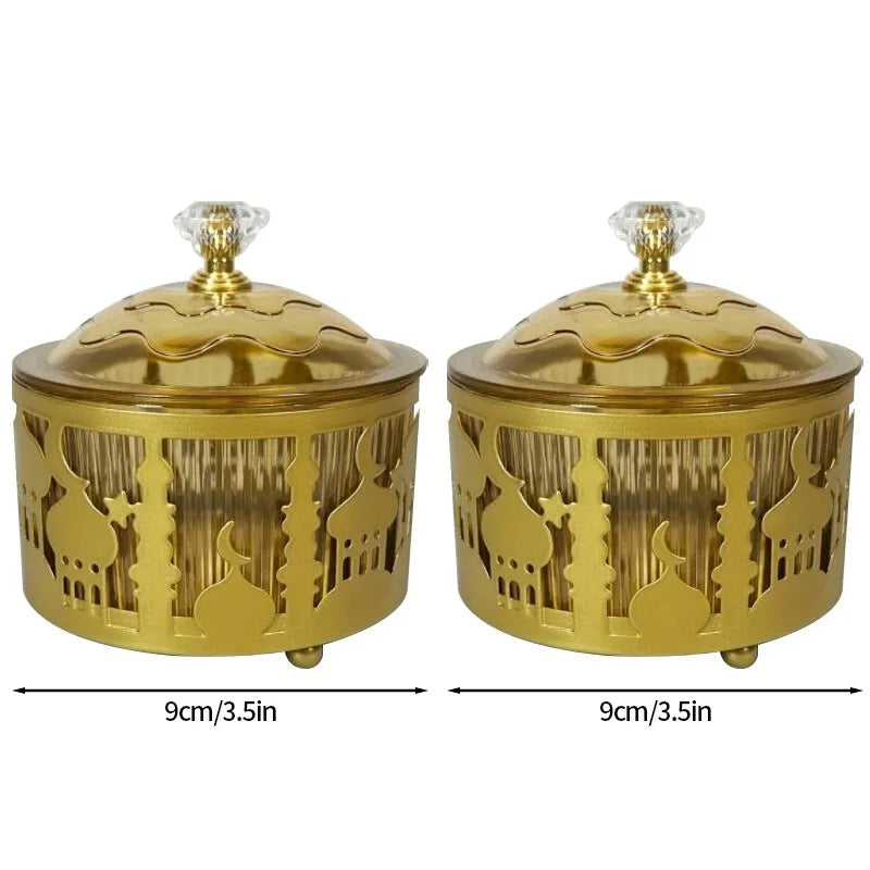 Ramadan Mubarak Trays Ramadan Decor 2026 Eid Mubarak Acrylic Snack Dishes Ornaments Islam Muslim Festival Party DIY Decoration