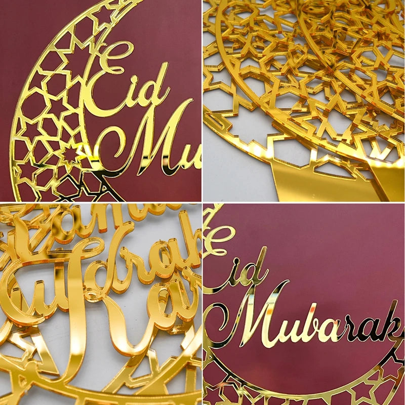 Eid Mubarak Ornaments Ramadan Decortion for Home 2025 Islam Muslim Party Supplies Ramadan Kareem Aid Eid al-Fitr Decor Kid Gifts