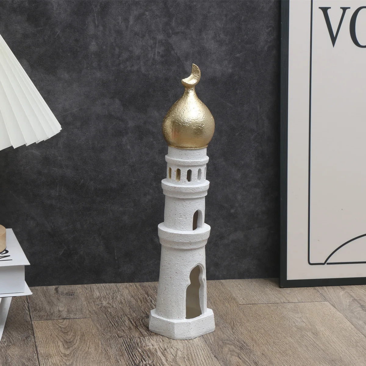 1 PC Candlestick Muslim Kaaba Dome Mosque Islamic Desktop Ornament Table Car Decor Crafts Gifts