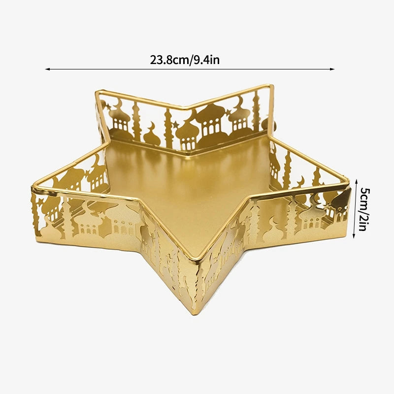 2026 Eid Mubarak Candy Holder Ramadan Candy Tray Holder Muslim Party Supplies Ramadan Eid Candy Box Islamic Decoration