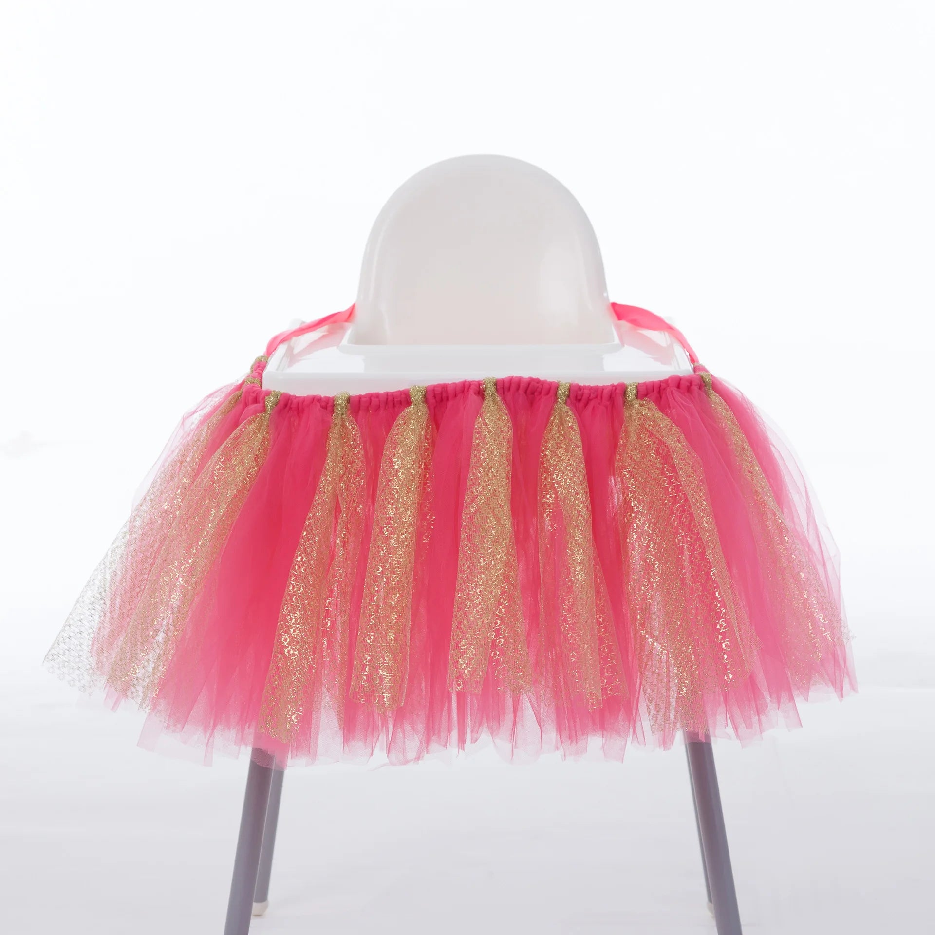 Tutu Chair Skirt Mesh Chair Skirt Children's Table Chair Skirt Party Decorative Chair Skirt Baby Birthday Party Decoration