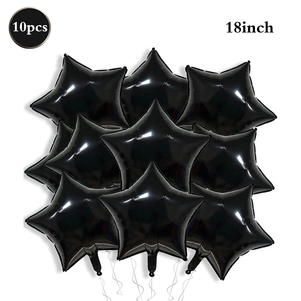 28inch Gold Moon 18inch Star Foil Balloons Set for Ramadan Eid Baby Shower Anniversary Wedding Birthday Party Decorations Favors