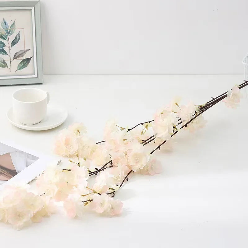 LED Tree Light Simulation Cherry Blossom Atmosphere Decoration Desk Lamp Bedroom Lighting Night Light Home Office Desktop