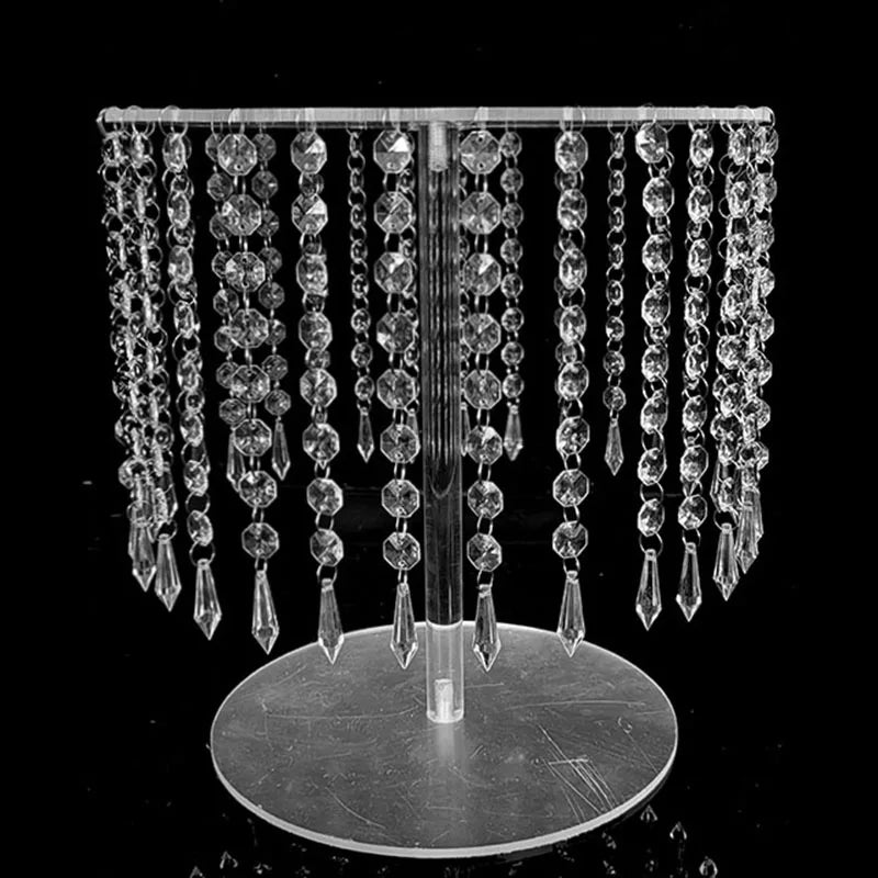 Wedding dessert table cake stand combination set European style crystal acrylic pastry tray decoration ornaments
