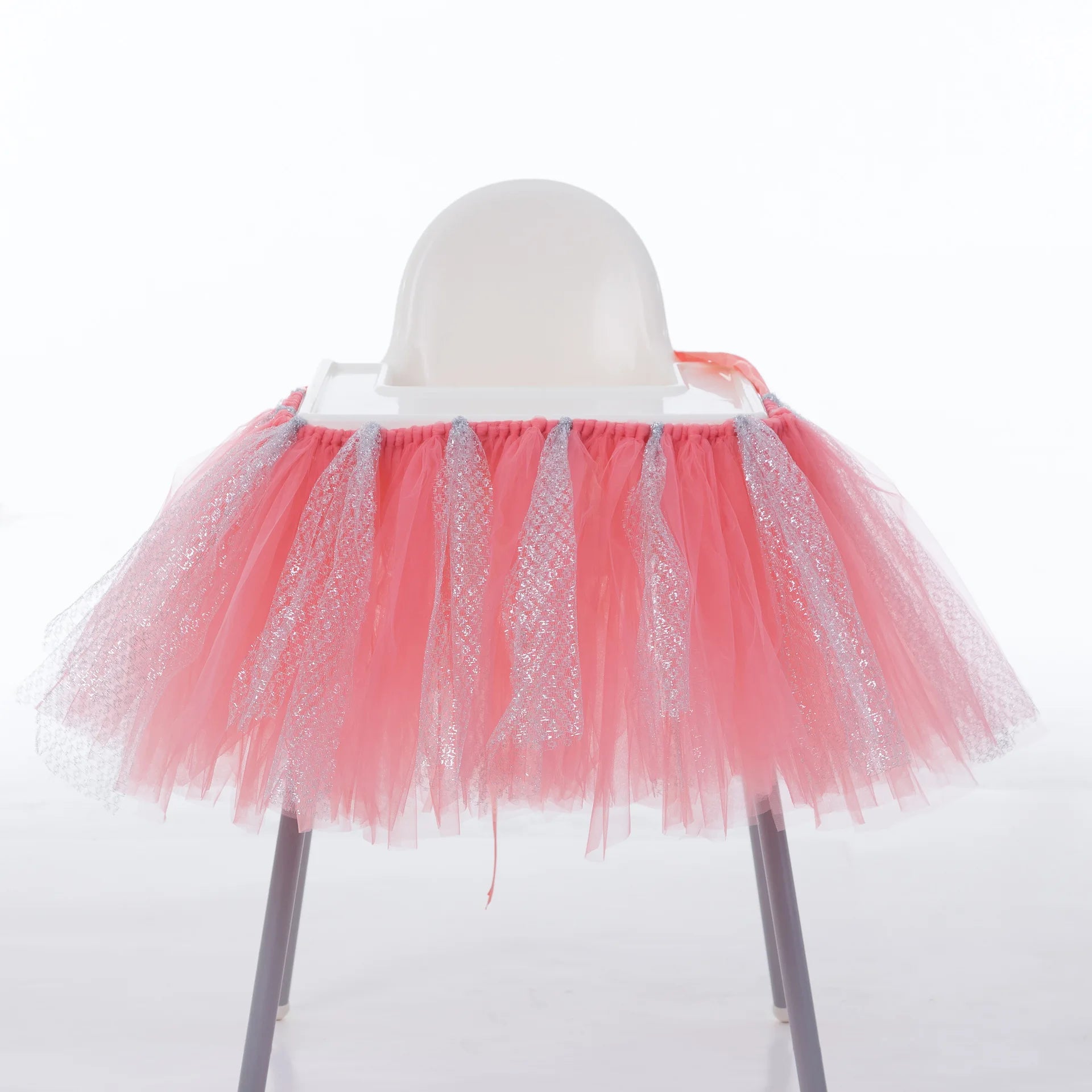 Tutu Chair Skirt Mesh Chair Skirt Children's Table Chair Skirt Party Decorative Chair Skirt Baby Birthday Party Decoration