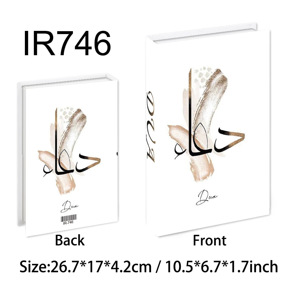 Islamic Luxury Fake Books Decorative Storage Box for Home