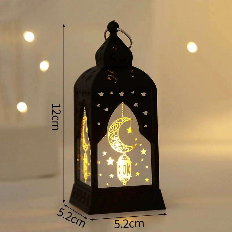 Electronic Ramadan Candle Lantern 2026 Muslim Ramadan Lantern Table Decorations Eid Mubarak Desk Accessories Ramadan Party Gifts