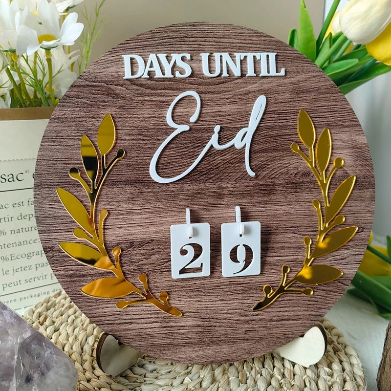 Ramadan Decorations 2026 3D Calendar Eid Al-Fitr Desktop Decorative Calendar Holiday Countdown Ornament Home Party Accessory