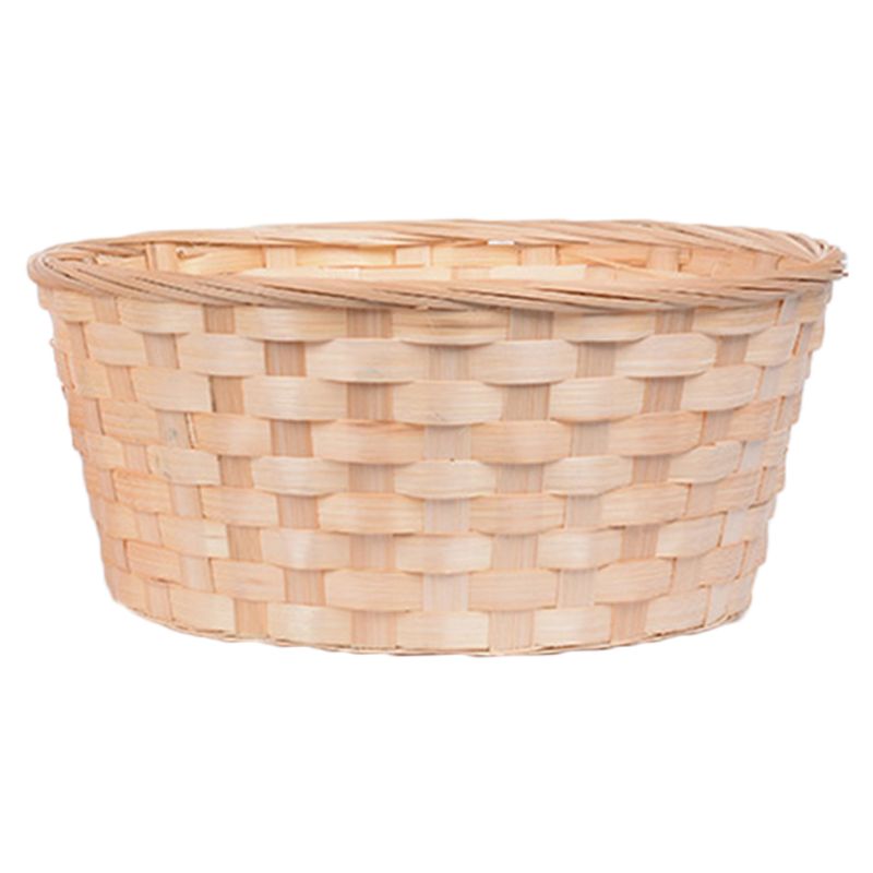 Practical Round Wicker Basket Hampers Woven Bamboo Fruit Bread Basket Storage Hamper Blanket Hamper Baskets