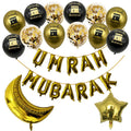 1Bag Umrah Mubarak Latex Foil Balloons Eid Mubarak Islamic Muslim Party Decor Ramadan Kareem Home 2026 Eid Al Fitr Party Supplie