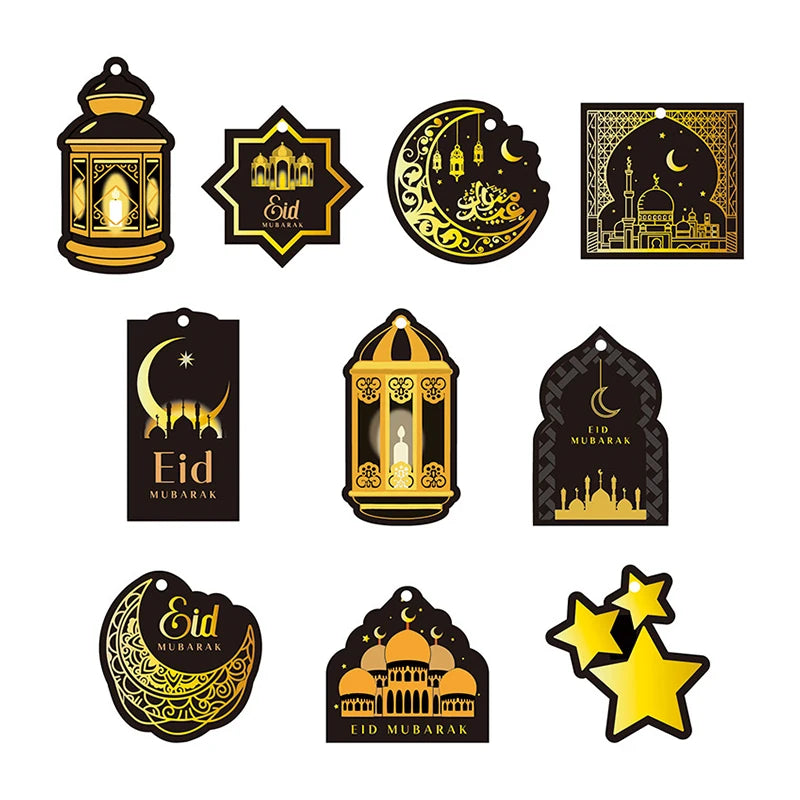 2026 Eid Mubarak Pulling Flag Ramadan Hanging Pendants Decoration  Middle East Festival Party Islamic Muslims Decor Ornaments