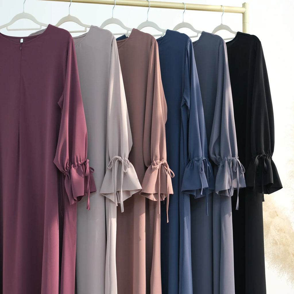 Ramadan Arabic Muslim Women Modest Dress 2025 Elegant Dubai Plain Abaya Islamic Church Clothing Fashion Loose Turkey Solid Robe