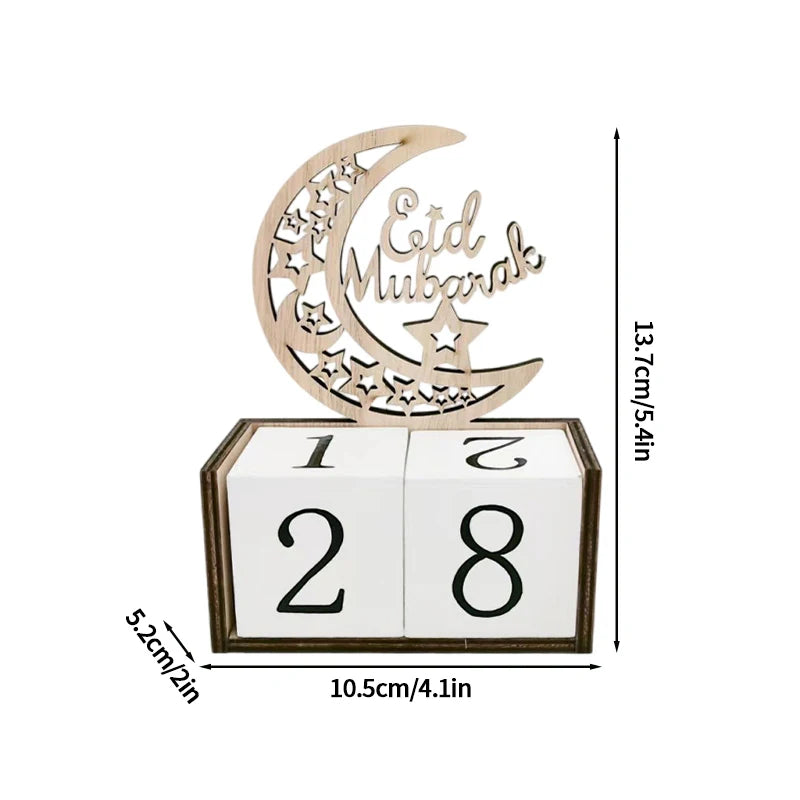 2026 Ramadan Countdown Calendar Eid Mubarak Advent Calendar Desktop Ornaments Islamic Muslim Party Decorations Calendar Gift