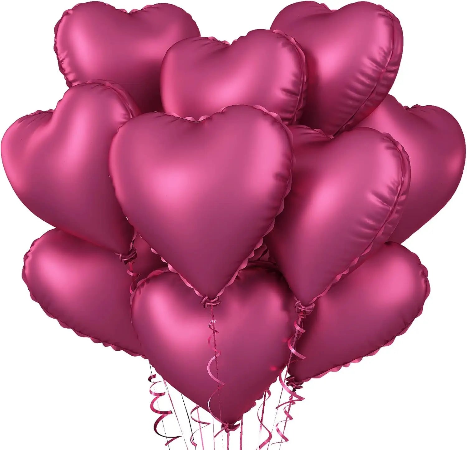 10pcs 18inch Heart Foil Balloons Pink Sage Green Heart Balloon for Birthday Party Valentines Day Wedding Anniversary Decorations