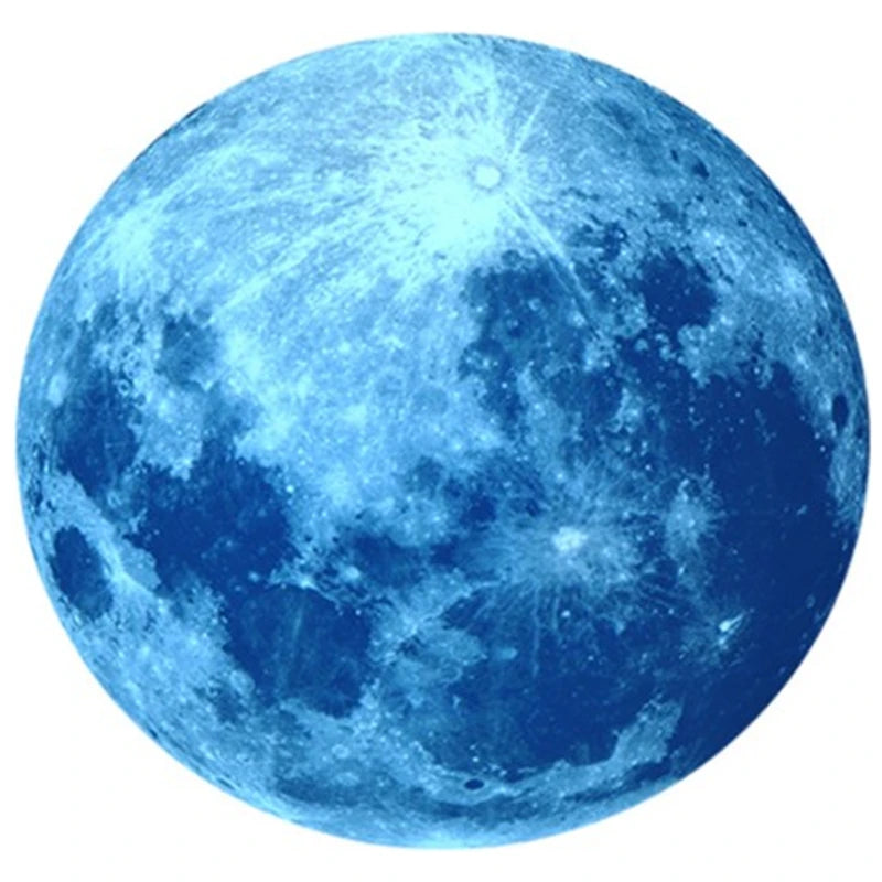 Luminous Moon Stickers Star Sky Fluorescent Wall Decals Glow in the Dark Kids Bedroom Living Room Bathroom for Home Decorations