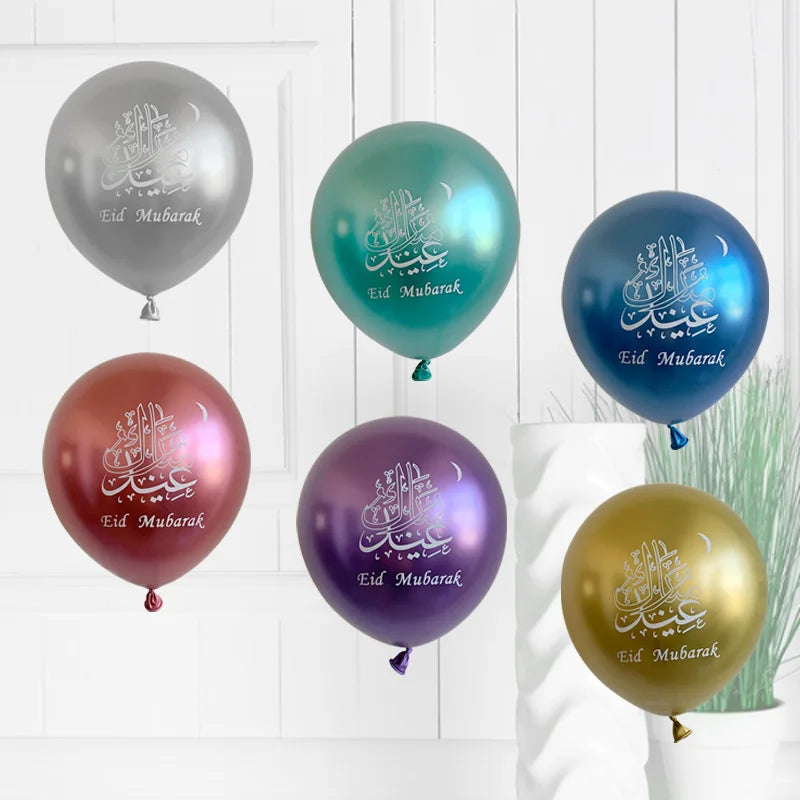 1set Moon Star Balloon Set for Muslim EID Mubarak Festival Home DIY Decoration Ramadan Kareem Kids Birthday Party Ballon Globos