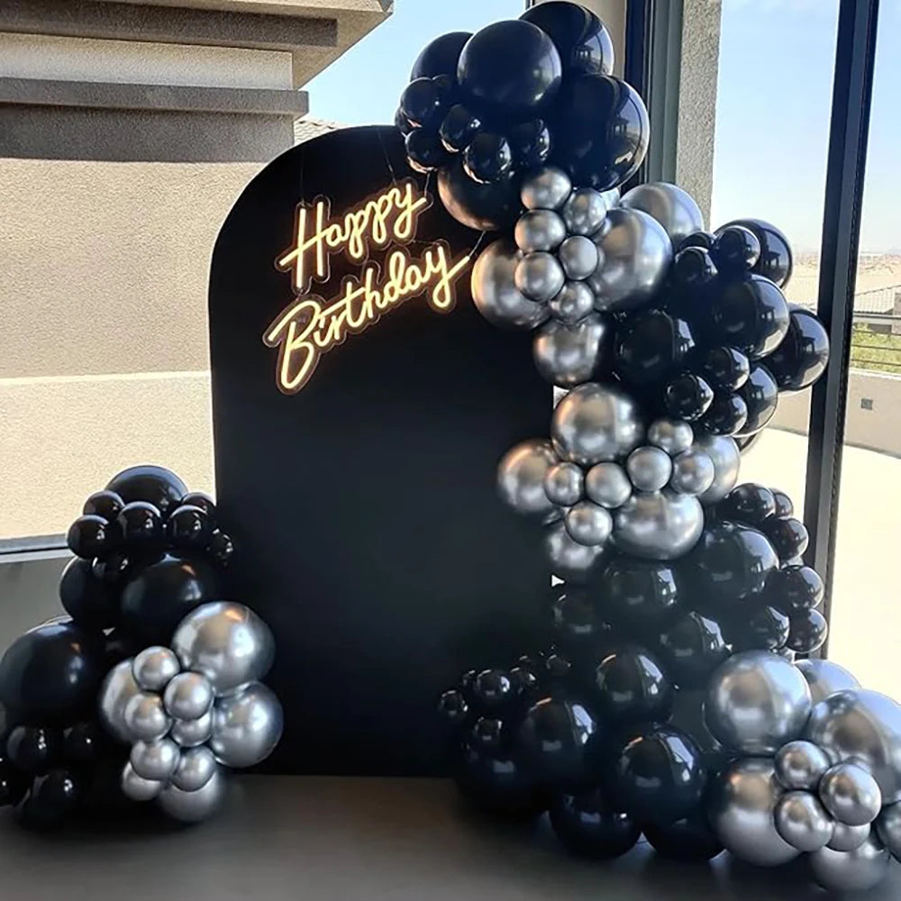 Pastel Pink Blue Balloons Black White Red Balloon Birthday Party Baby Shower Wedding Gender Reveal Birrthday Party Decoration