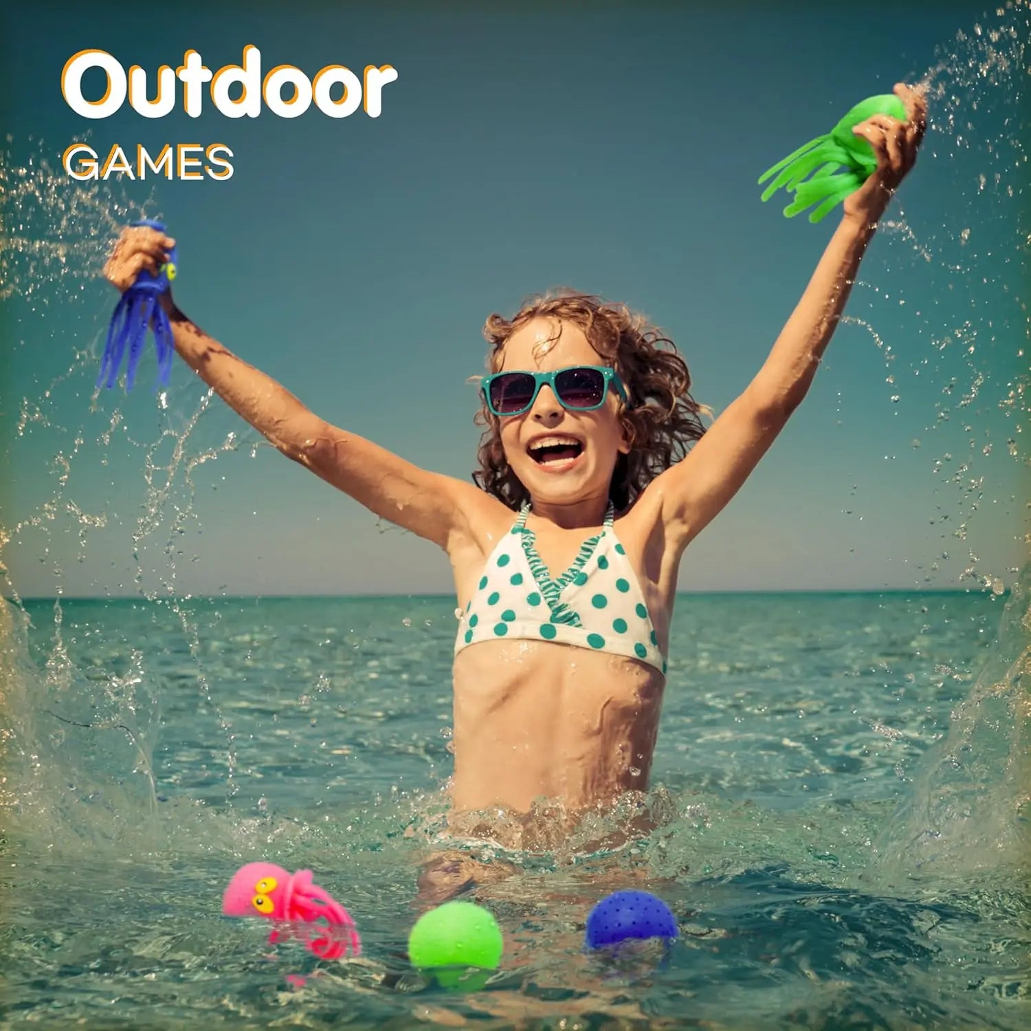 Octopus Water Balls Pool Toys for Kids Sensory Octopus Water Bomb Splash Balls Toddler Bath Toy Swimming Pool Floating Swim Toys