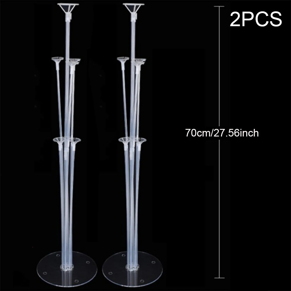 Runto 2 sets Balloon Stand with Base, Balloon Column Stand for Wedding Christmas New Year Birthday Graduation Party Decor