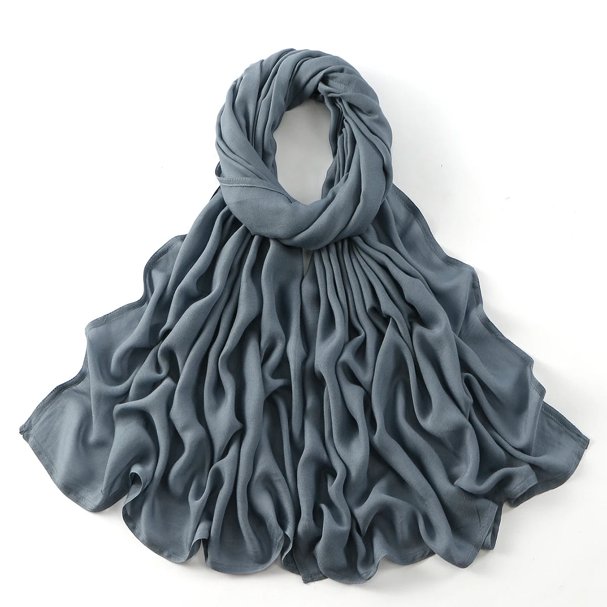 Cotton Rayon Modal Muslim Hijabs For Women Scarf Thin Plain Shawls Femme Musulman Soft Headscarf Islam Turban Headband 185*75CM