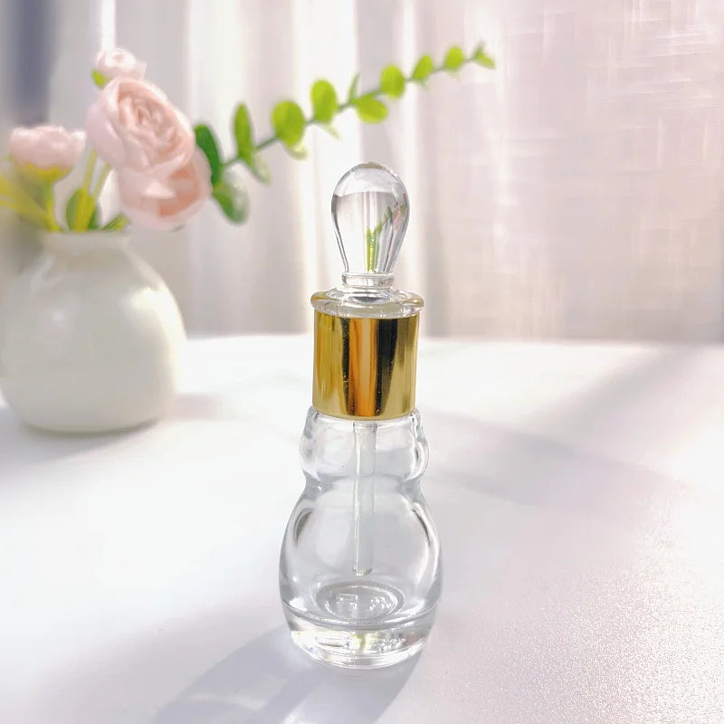 10/30pcs 6ml Thick Glass Essential Oil Bottle 12ml Attar Oil Bottles Empty Perfume Container With Glass Drop Stick