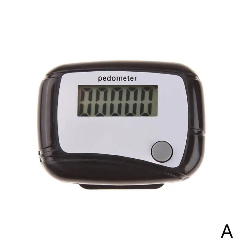 Healthy Sports LCD Pedometer – Step, Calorie & Distance Digital Counter, Pocket Clip