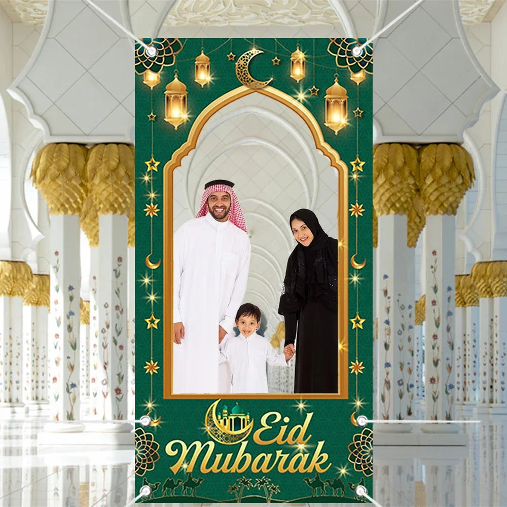 Eid Al-Adha Ramadan Mubarak Photo Frame Props Photography Background Frame Islamic Muslim Party Photo Booth Festival Decoration